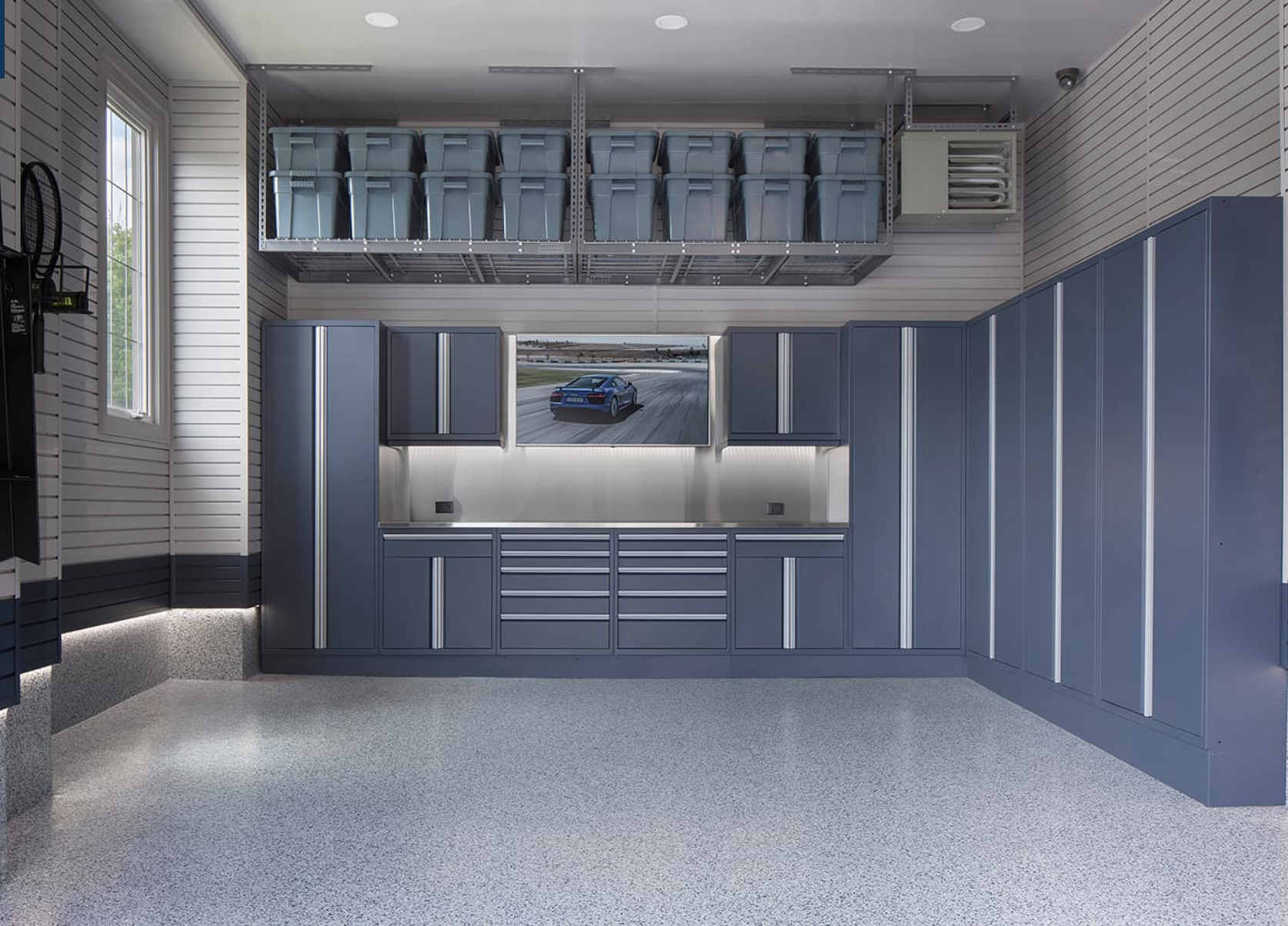 Garage storage store systems